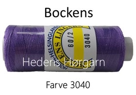Bockens Hør 60/2 farve 3040 lilla